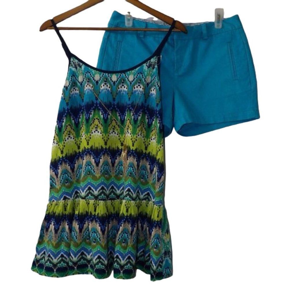 JCPenney Turquoise Chino Shorts Size 4 NWT